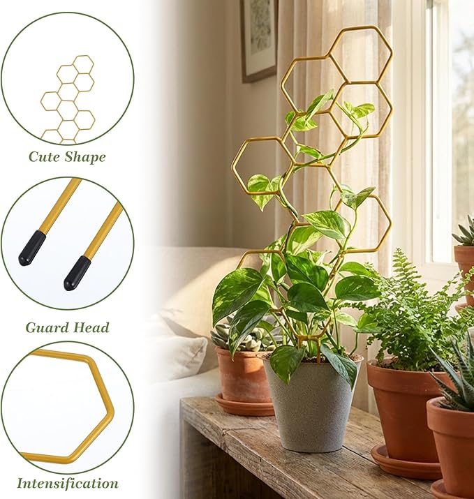 Small Trellis for Potted Plants, 14 Inch Indoor Trellis for Climbing Plants - Image 3