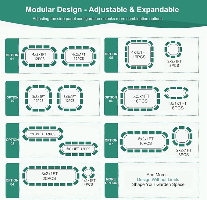 3 in 1 Galvanized Raised Garden Bed - Image 2