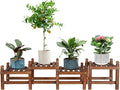 Wood Flower Stand Small Plant Stand Indoor Outdoor Plant Shelf Low Window Shelf by TOVACU