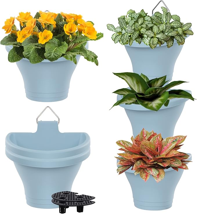 MADHOLLY 6Pcs Vertical Hanging Planters by MADHOLLY