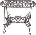 Sungmor Heavy Duty Cast Iron Potted Plant Stand Garden Table by Sungmor