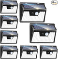 Peasur Solar Powered Lights Outdoor, 140 LED 8Pack Motion Sensor Light Outside by Peasur
