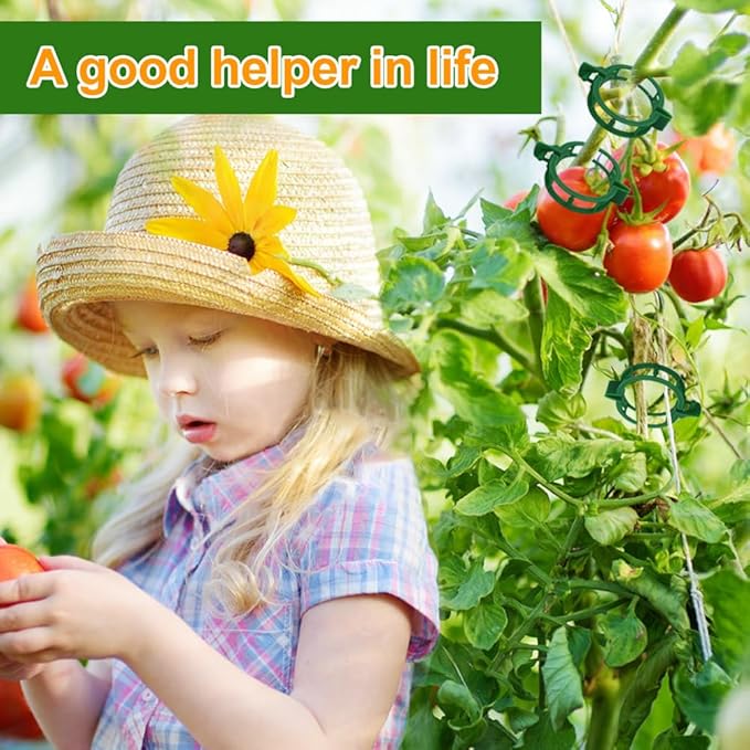 200 Pcs Plant Support Tomato Clips, Garden Clips, Crop Clips - Image 2