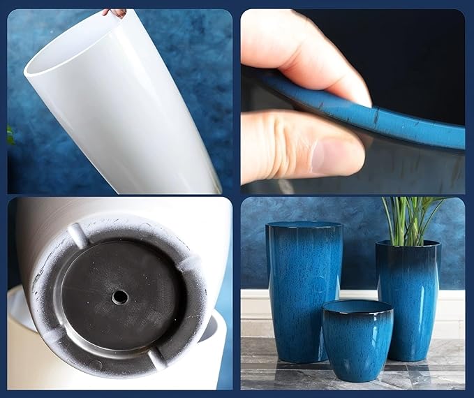24, 11 Inch Large Plastic Planters - Image 4