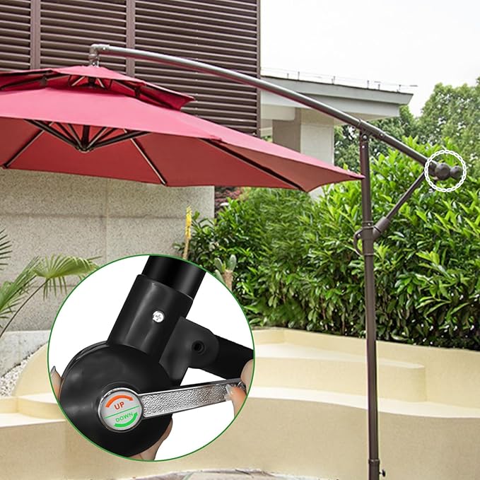 Cantilever Umbrella Parts, Adjustable Patio Umbrella Replacement Parts Umbrella - Image 6