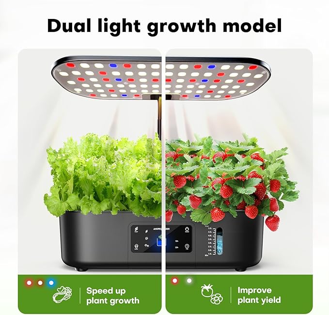 Ahopegarden Hydroponics Growing System Kit Indoor Herb Garden - Image 3