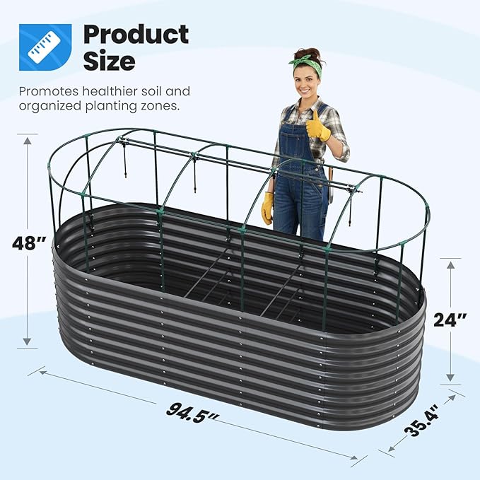 Quictent Galvanized Raised Garden Bed Kit - Image 7