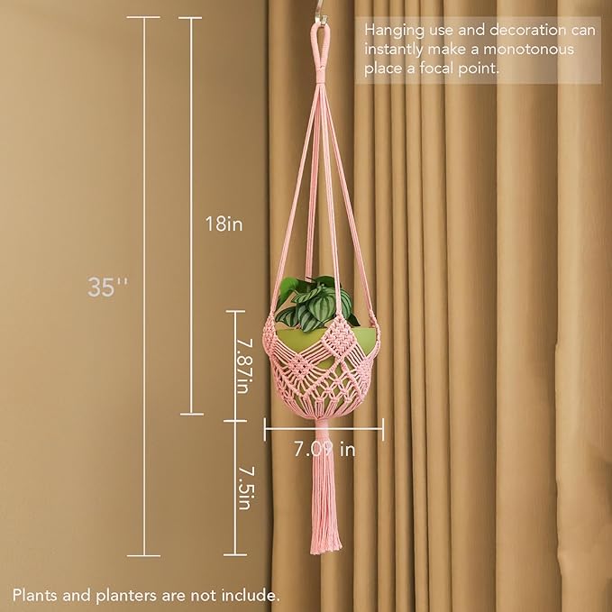 Hanging Planter with Patterns - Image 3