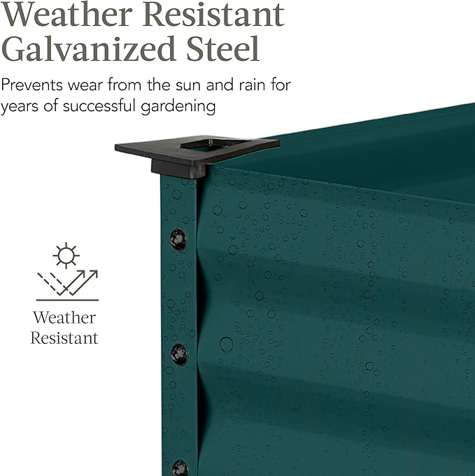 Best Choice Products 48x24x30in Galvanized Raised Garden Bed, Metal Elevated - Image 4