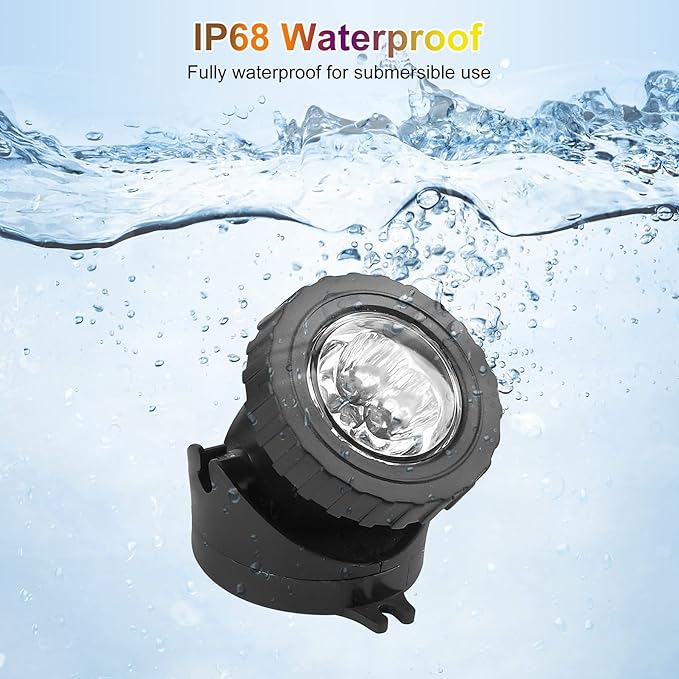 RGB Pond Lights with Timer, LED Underwater Submersible Colorful Landscape - Image 5
