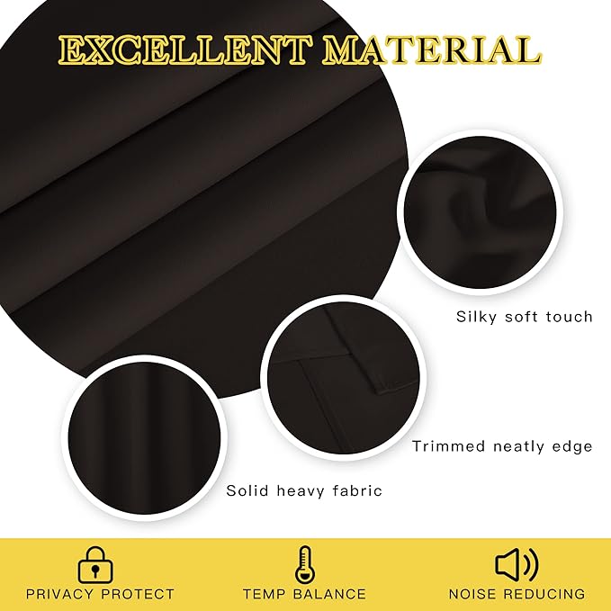 NICETOWN Blackout Curtain Panel 63 inch Long - Image 2