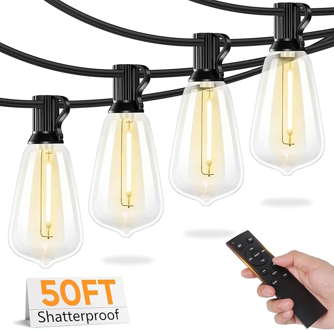 Brightever 50FT Outdoor String Lights by Brightever