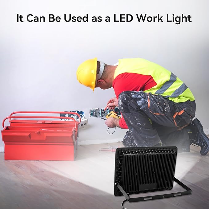 4Pack-250W LED Flood Light Outdoor, 27500lm LED Work Light - Image 5