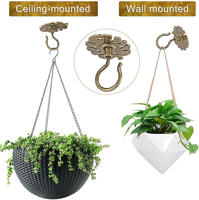Dolibest Wall Mount Ceiling Hooks, Plant Hooks - Image 5