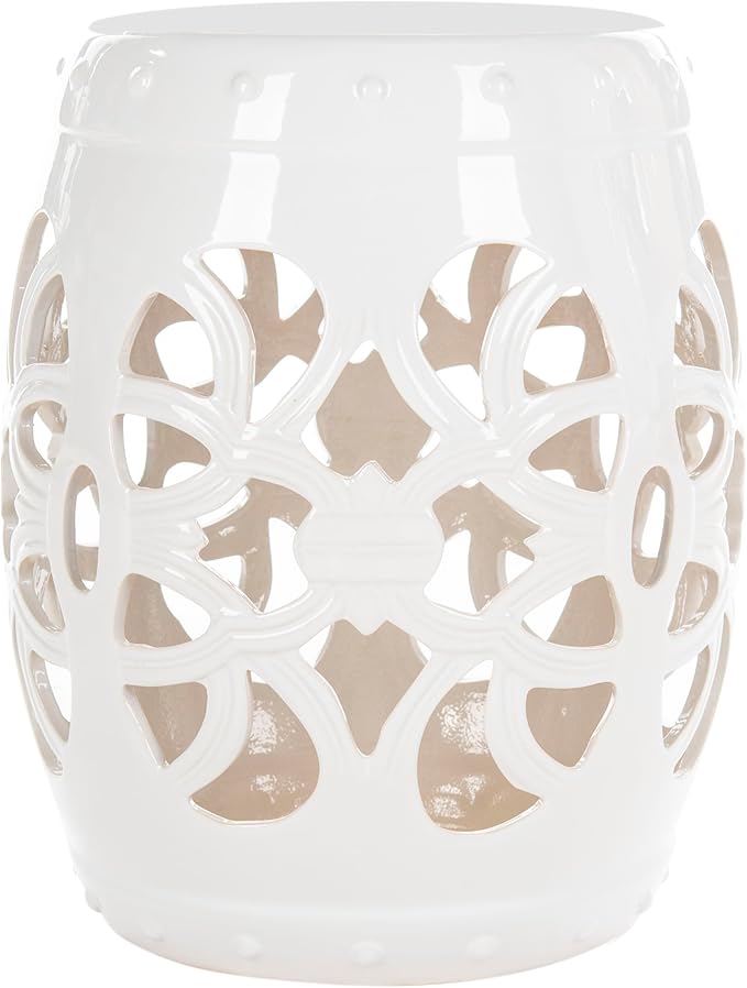 Safavieh Castle Gardens Collection Imperial Vine Antique White Glazed Ceramic - Image 3