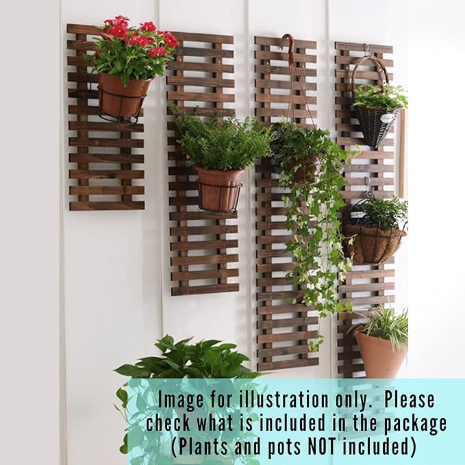 ShopLaLa Wall Planter – 3 Pack Wooden Hanging Planter - Image 5