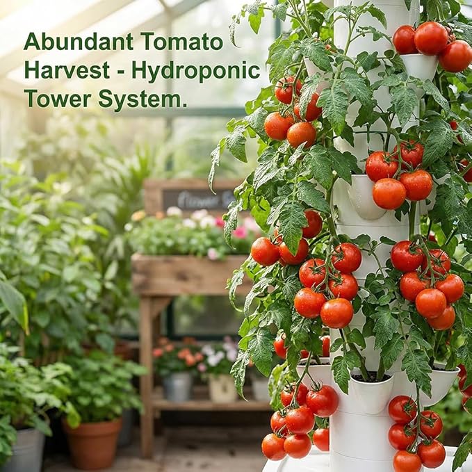 Vertical Hydroponic Tower Garden Growing System - Image 4