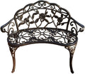 KAILI Garden Bench, Metal Aluminum Rose, Suitable by KAILI