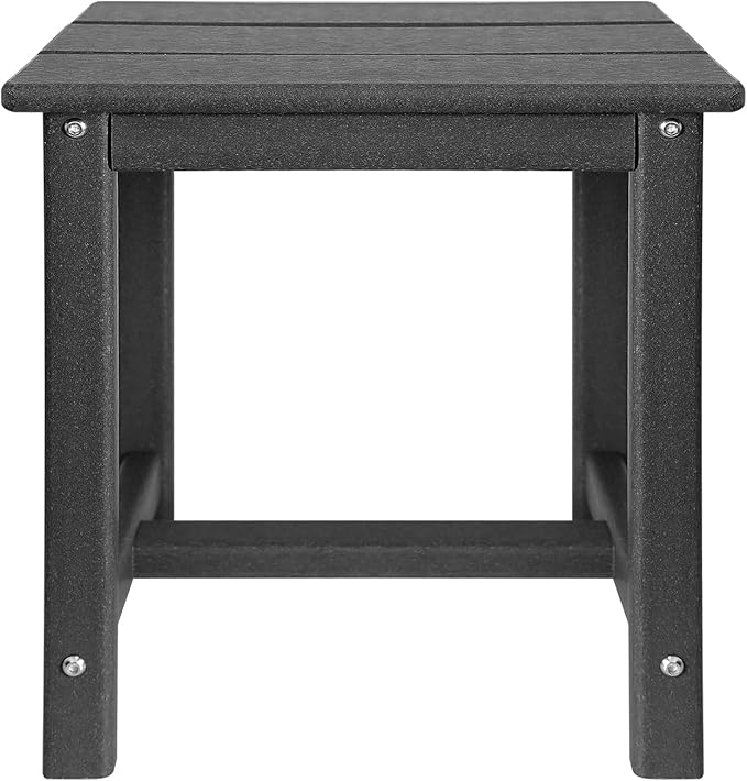 Adirondack Square Side Table, one-Tier Outdoor end Table, Patio Side Table - Image 8