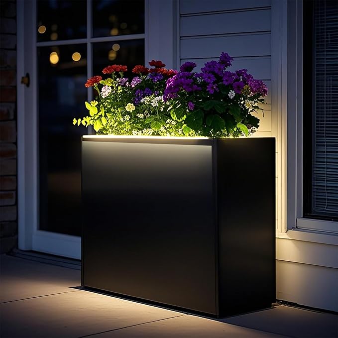 GSK Black Metal Planter Box - Image 9