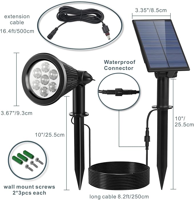 Solar Spotlight Outdoor, Spot Light - Image 7