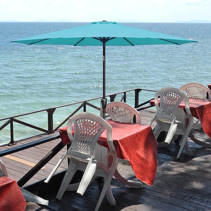 Simple Deluxe 9' Patio Umbrella Outdoor Table Market Yard Umbrella - Image 8