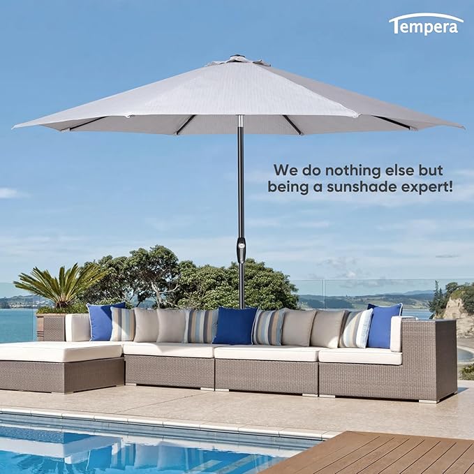 Tempera Patio Market Outdoor Table Umbrella - Image 7
