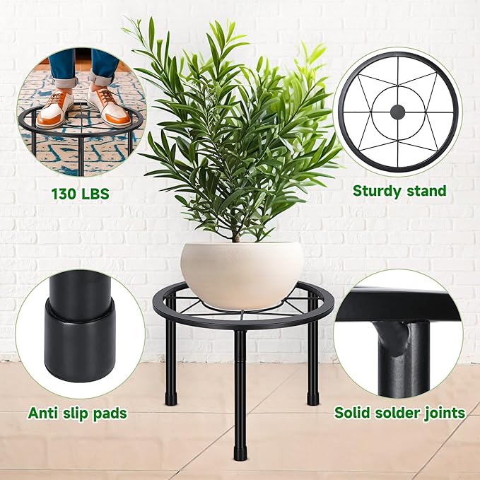 6 Pack Metal Plant Stands, Heavy Duty Plant Stand - Image 4