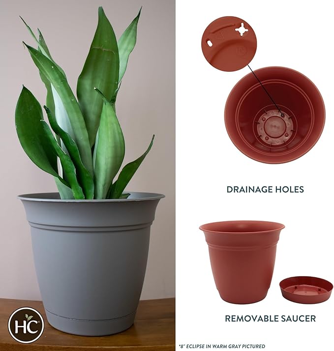 The HC Companies Eclipse Round Planter - Image 2