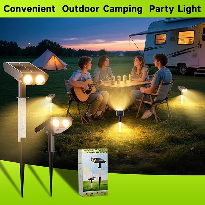 Solar Spotlights Outdoor Waterproof- 2 IN 1 Solar Spot Lights Outdoor - Image 6