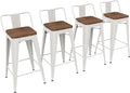 Yongchuang 26 inch Metal Bar Stools Set of 4 Counter Height Barstools Farmhouse by YongchuangInternational