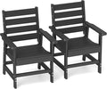 GREENVINES Outdoor Dining Chairs Set of 2 | HDPE | Patio Chair | All-Weather | by GreenVines