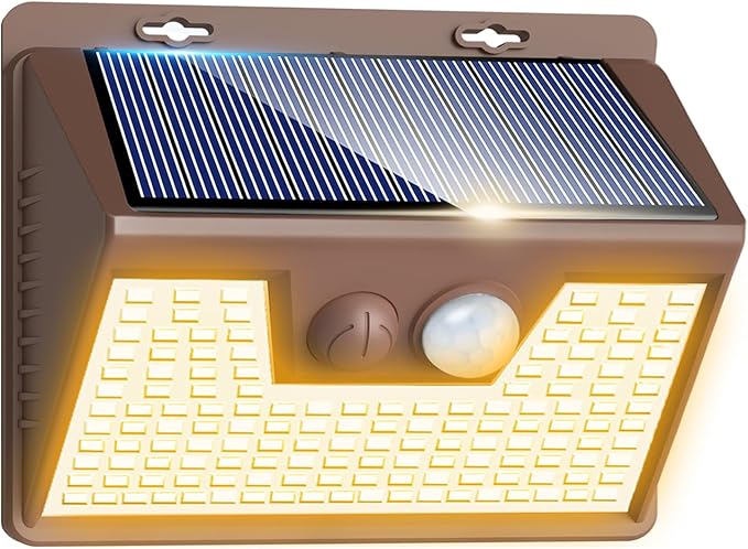 Peasur Solar Lights Outdoor Motion Sensor Waterproof, 3 Modes Security Wall by Peasur