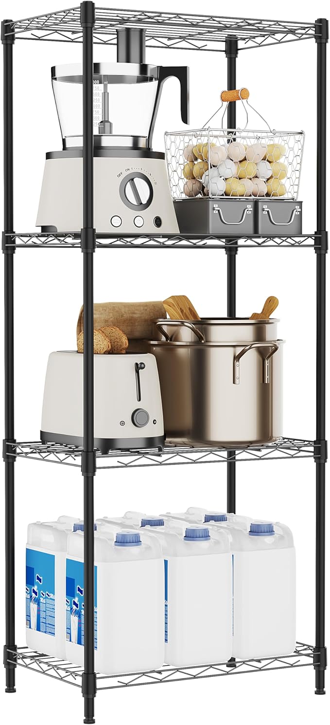 4 Tiers Shelf Metal Storage Shelves Wire Rack Closet Organizers by MEIGAOPLASTICANDMETALHKCOLIMITED