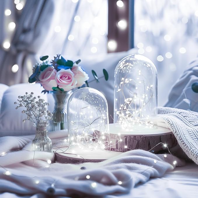Fairy Lights Plug in, 66Feet 200LEDs Pure White String Lights, Waterproof - Image 2