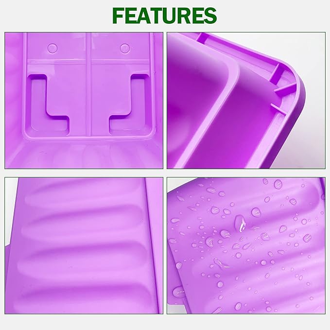 4 Packs 17 Inch Rectangular Window Flower Box Planter - Image 3