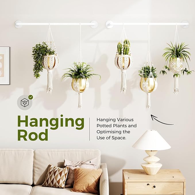 Bamworld Hanging Planters 2PCS for Indoor Plants Hanging Plant Holder Plant - Image 2