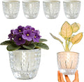 6 Pack 4 inch Self Watering Pots Planters by XKYQSY