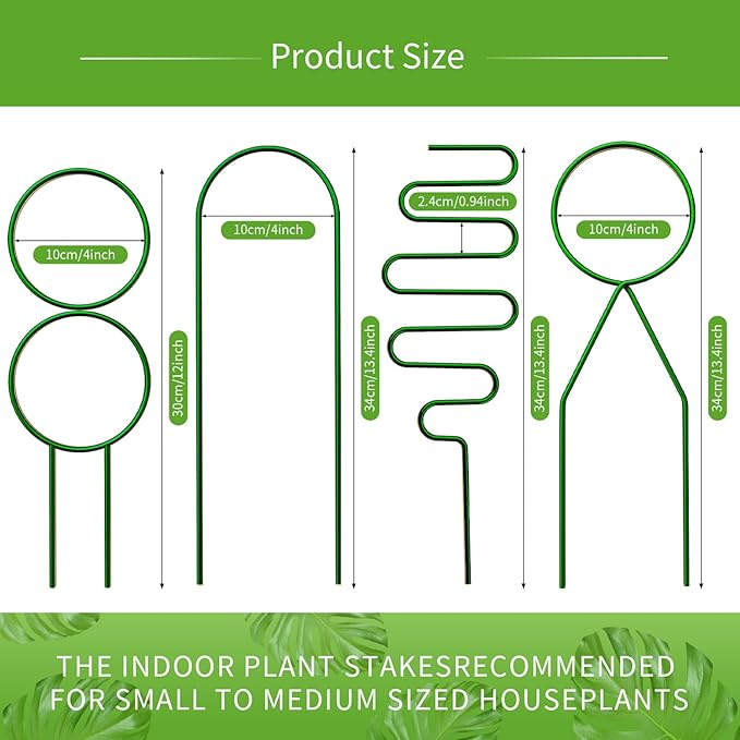 4 Pcs Small Metal Trellis for Potted Plants, Mini Trellis for Potted Plant - Image 3