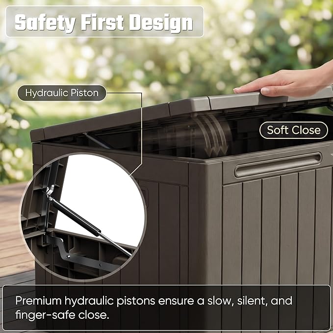 Greesum 110 Gallon Outdoor Storage Box - Image 4