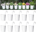 Dahey 10 Pcs Hanging Flower Pots Metal Iron Bucket Planter by Dahey