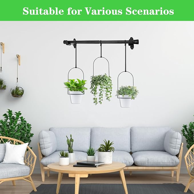 DOUBFIVSY Hanging Planters for Indoor Plants Plant Hanger, Adjustable Hanging - Image 6