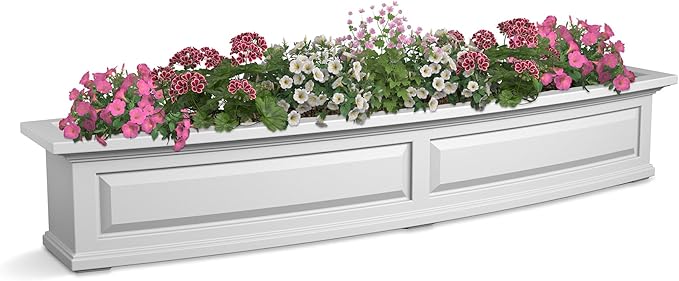 Mayne Nantucket 5-Foot Window Box – Self-Watering, Weather-Resistant Planter by Mayne