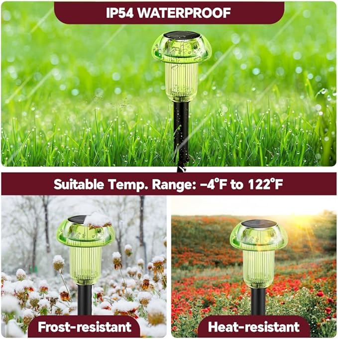 St Patricks Day Solar Pathway Lights Outdoor Decorative 4 Pack, Valentines Day - Image 3
