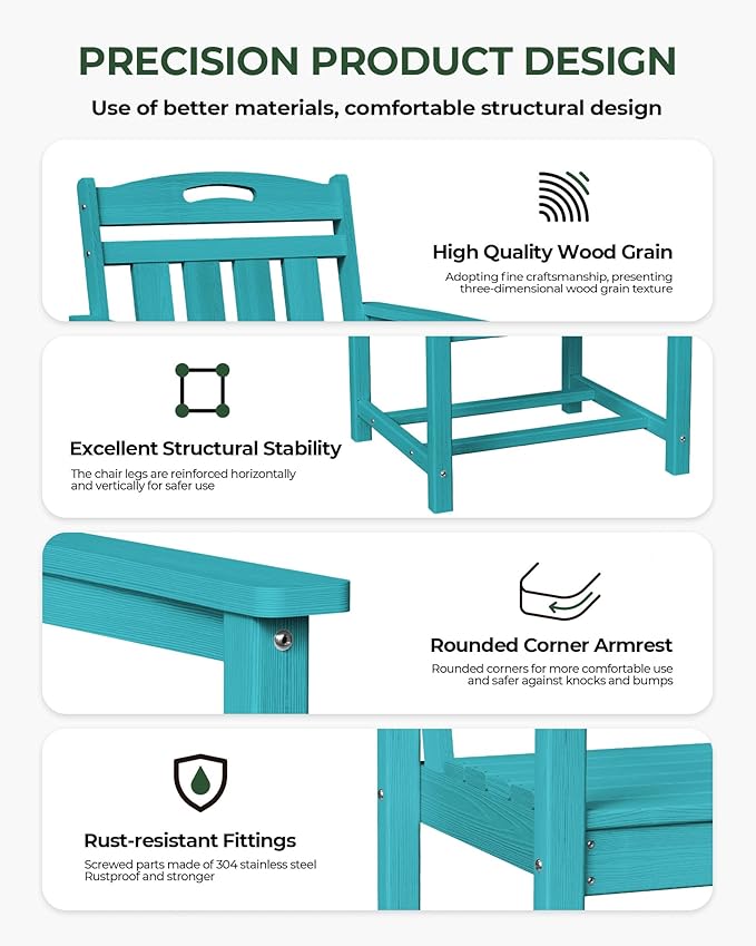 Set of 2 Weatherproof Patio Chairs - Image 6
