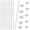 30Pcs Acrylic Plant Stakes Garden Single Stem Plant Support Stakes Clear Orchid by DAGUANZHI