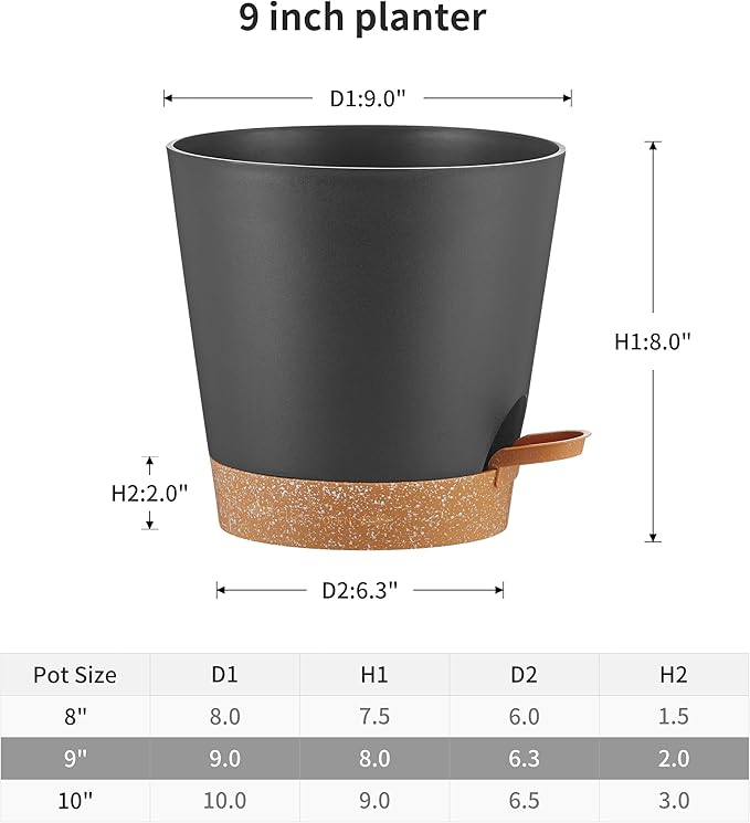 FaithLand 2-Pack 9 Inch Planter Pots - Image 2
