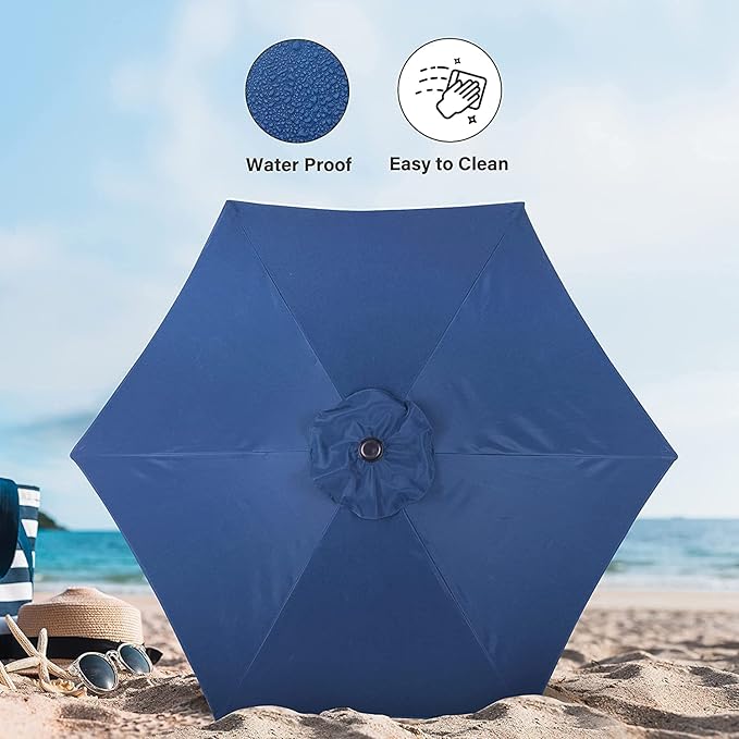 Simple Deluxe 9' Patio Umbrella Outdoor Table Market Yard Umbrella - Image 8