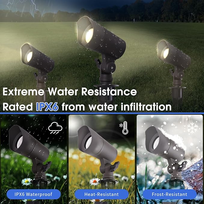 LED Landscape Lights with Connectors, 12V Low Voltage, Warm White 3000k - Image 7