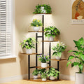 Corner Plant Stand Indoor with Grow Lights, 7 Tiered Plant Shelf Indoor by Nedechom